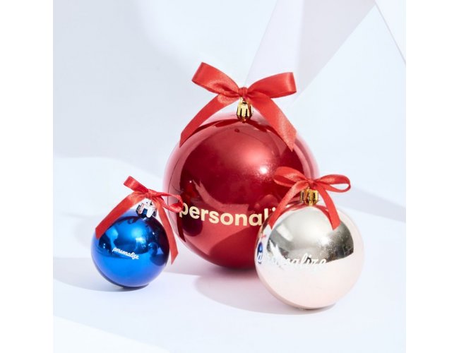 Bolas Natalinas Metálicas Personalizadas