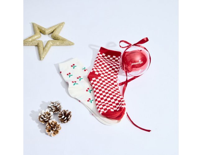 Bola de Natal com Meia Personalizada