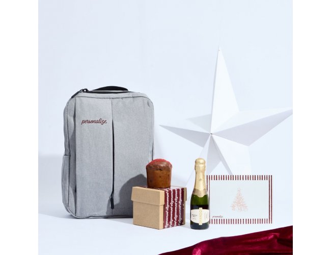 Kit Mochila Corporativa Brilho Personalizado + Chandon