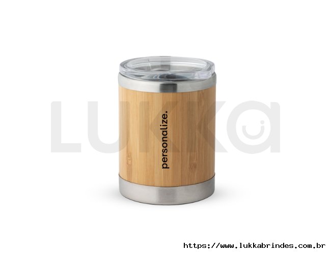 Copo Inox e Bambu 350ml - Kit Onboarding