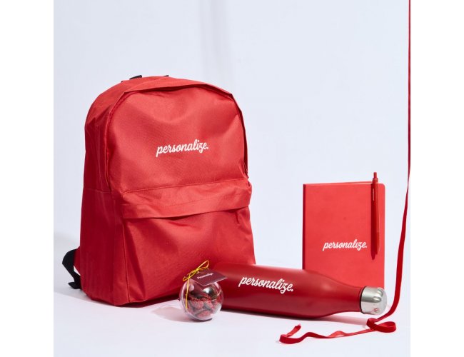 Kit Mochila natalino Personalizado Estrelar
