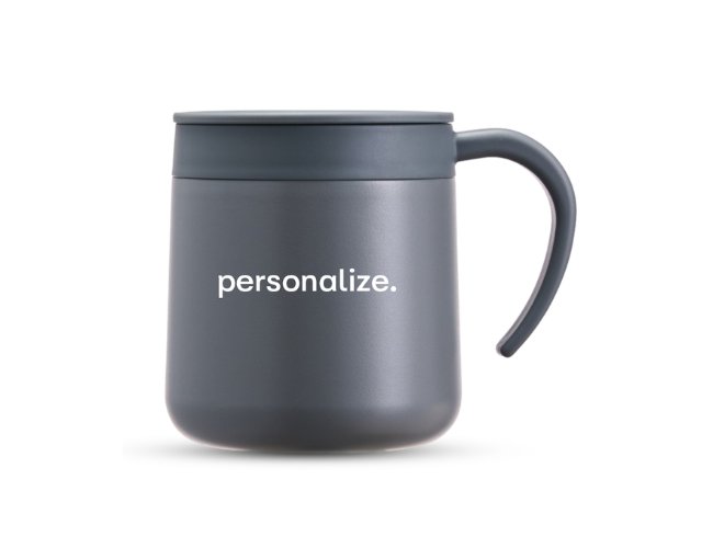 Caneca Térmica Inox 350ml Personalizada com Tampa Ajustável